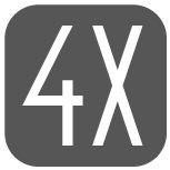 piktogramm 4cross grau